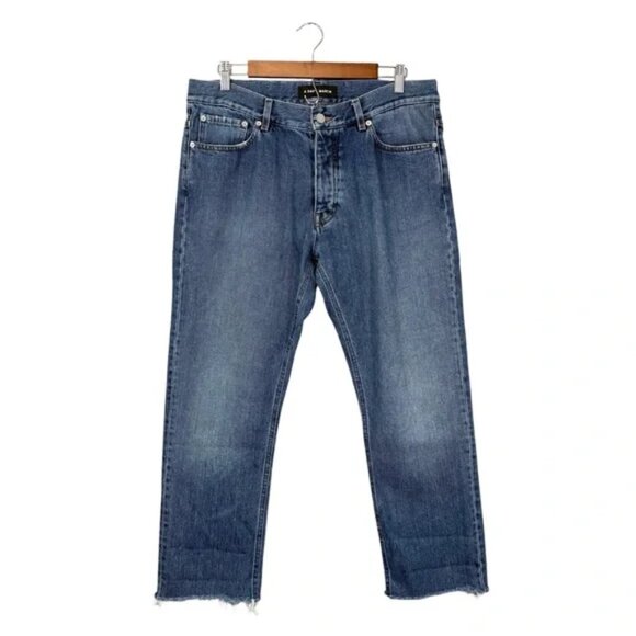 A Days March Denim No. 2 Button Fly Jeans Worn Mid Blue Medium Wash, Size 33